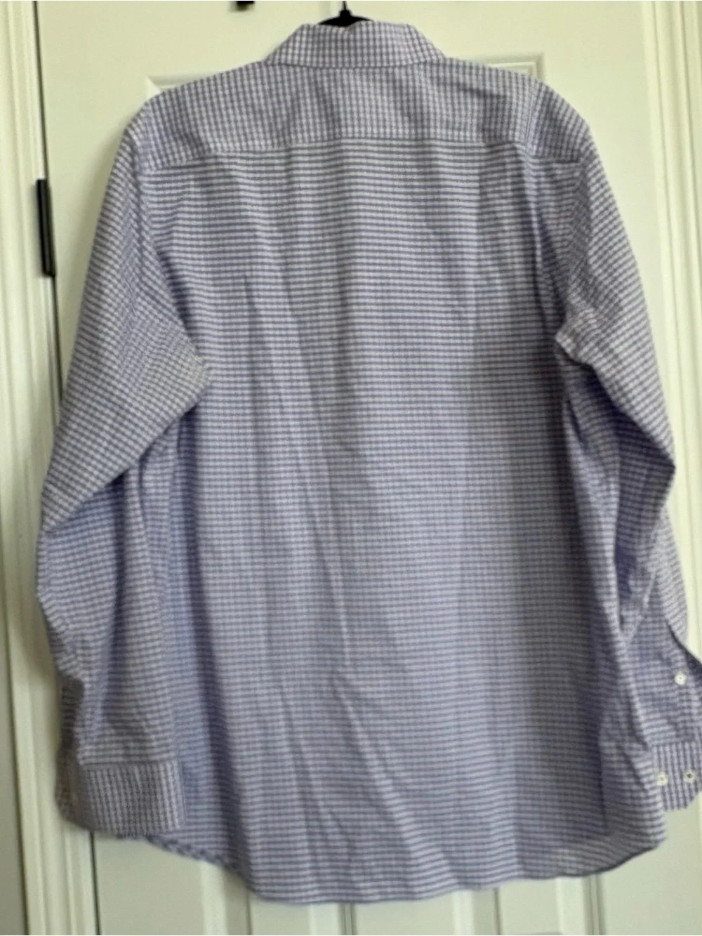 Banana Republic Men's Blue and White Dress Shirt